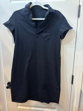 Frank & Eileen Black Polo Midi Dress